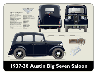 Austin Big Seven 4 door 1937-38 Mouse Mat